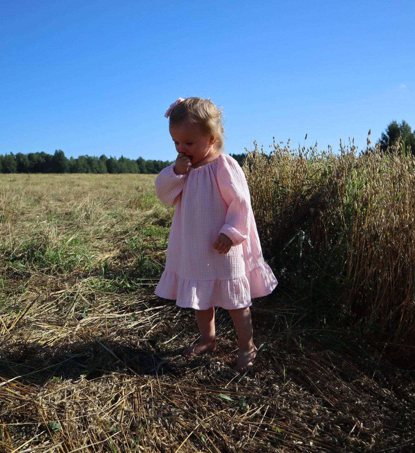 Double gauze/Harsokangas: Vaaleanpunainen