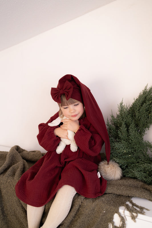 Tonttulakki Viininpunainen 54-57