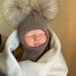 VILJA HANDMADE Kypärämyssy Kahdella Tupsulla