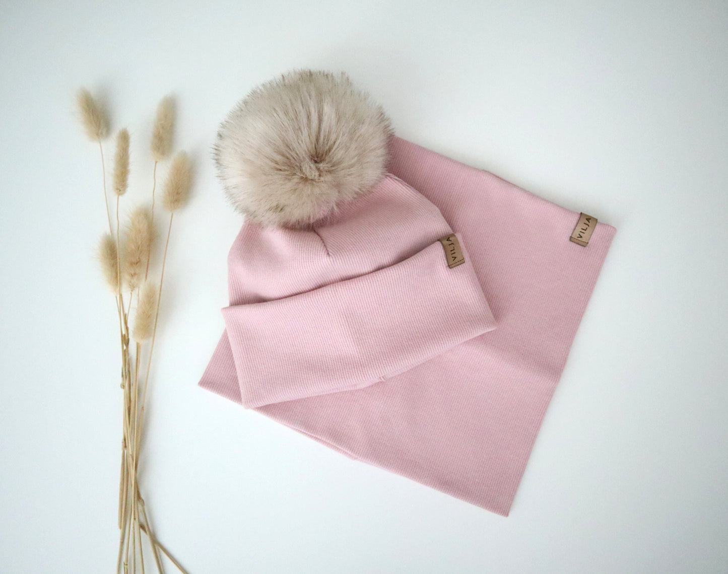 VILJA HANDMADE Ribbipipo + Tuubihuivi setti