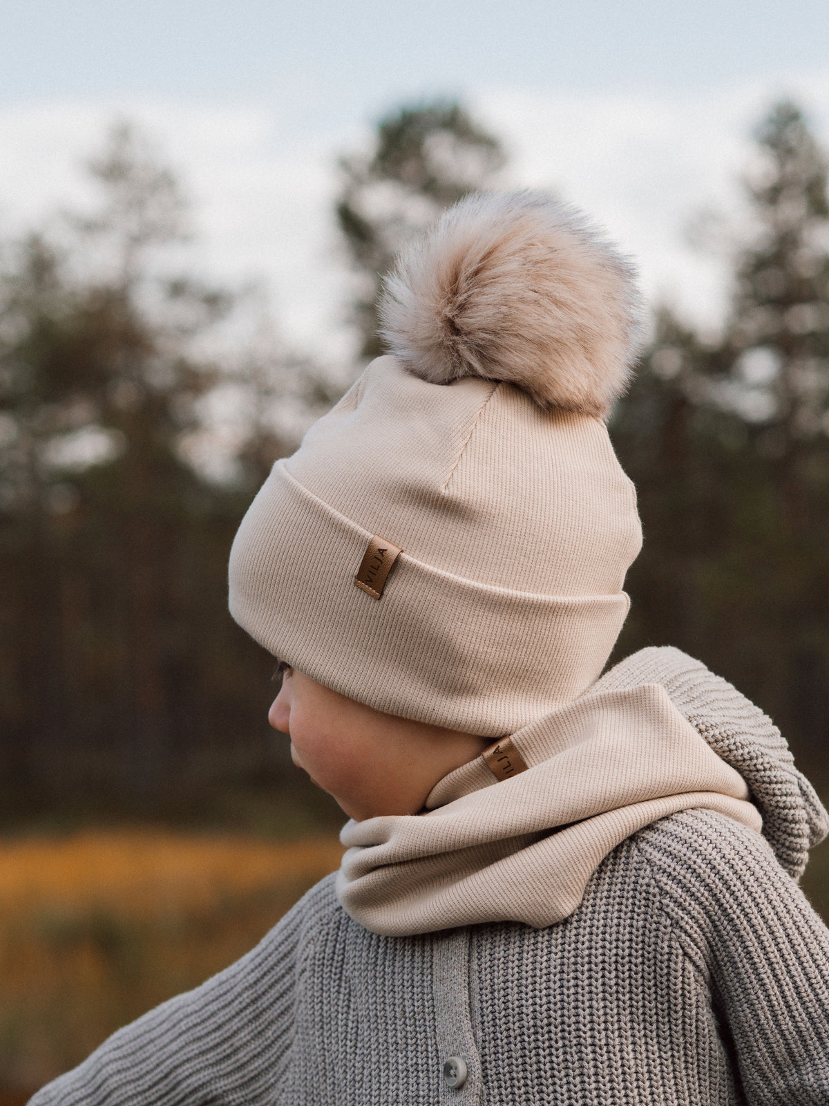 Ribbiresori: Vaalea beige Leveä
