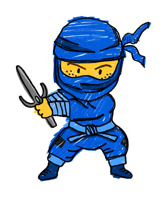 Silityskuva: Ninja Sininen