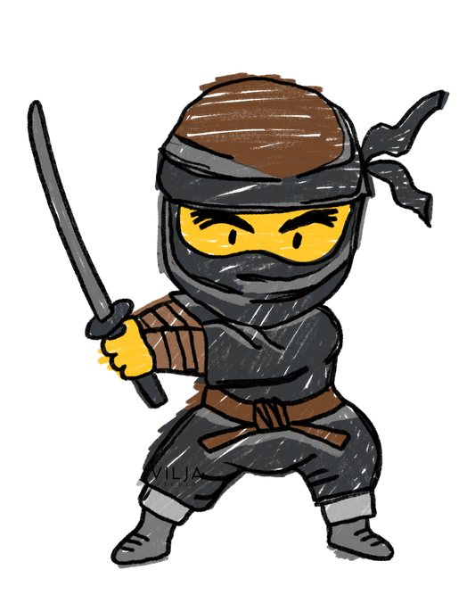 Silityskuva: Ninja Musta
