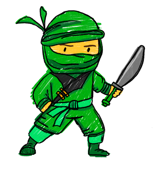 Silityskuva: Ninja Vihreä